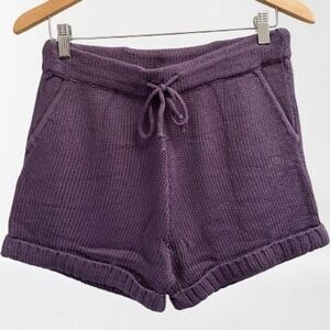 NEW 525 America Anthropologie Audrey Knit‎ Shorts Vintage Violet Purple Small